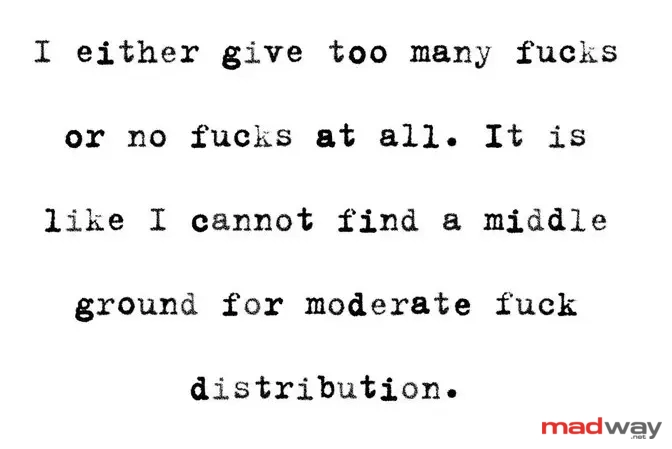 Zero fucks is given