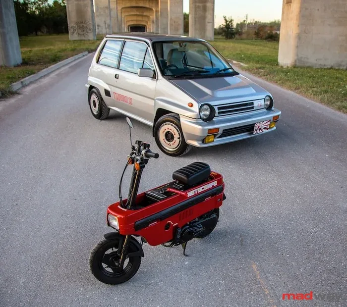 Honda City Turbo II with Motocompo